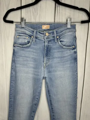 MOTHER Insider Crop Step Fray Limited Edition Mid Rise Jeans Sz 24x26 thumbnail 2