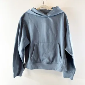 Lululemon Athletica Steady State Oversized Pullover Hoodie Steel Blue Small thumbnail 2