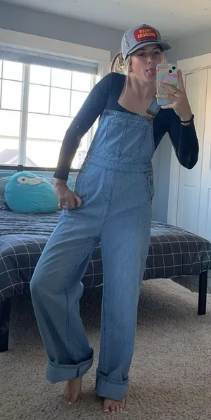 Pinstripe Overalls Size 2 thumbnail 1