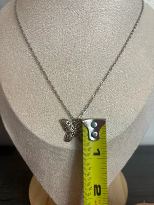 Handmade Silver Butterfly Necklace thumbnail 5