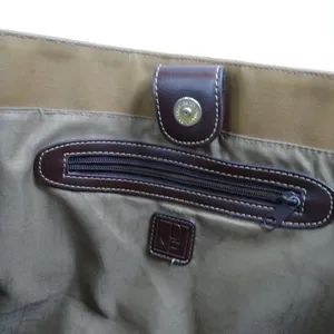 FLAWS- Diane Von Furstenberg Large Tote Shoulder Bag‎ DVF Brown Vintage thumbnail 3
