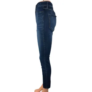 Abercrombie & Fitch Blue Skinny Mid Rise Dark Wash Stretch Ankle Denim Jeans 30 thumbnail 2