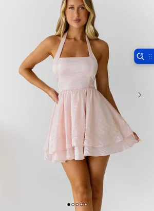 Hello Molly light pink mini dress thumbnail 1