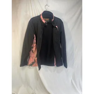 Trail Crest Woman Black Med Pink Camo Full Zip Softshell Jacket Hunt Hike thumbnail 6