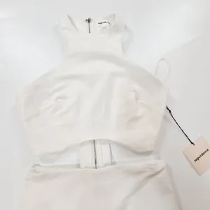 Superdown Andres Midi Dress in Ivory XXS thumbnail 5