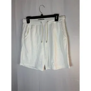 Primark Sweatshorts Womens Size S Ivory Drawstring Waist Pockets thumbnail 3