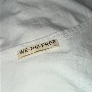 NWOT We The Free X Free People Sunny One-Shoulder Tank Top White X Large Stretch thumbnail 5