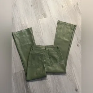 NWOT Wilfred Aritzia Olive‎ Leather Pants thumbnail 9