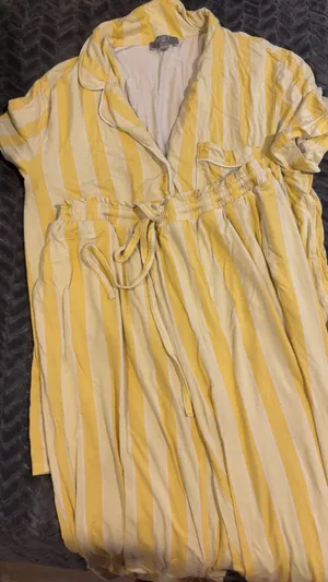 White/yellow pajama set  thumbnail 1