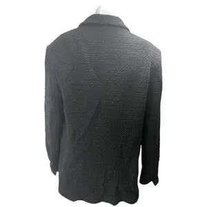 MNG Mango Women's Black Double Breasted Long Sleeve Pea Coat Jacket Size XL thumbnail 2