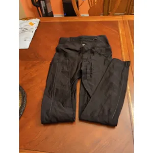 LULULEMON Women's Wunder Under High-Rise Cotton Black Pants Leggings Size 6 thumbnail 7