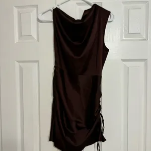 Lioness Brown Satin Mini Dress thumbnail 4