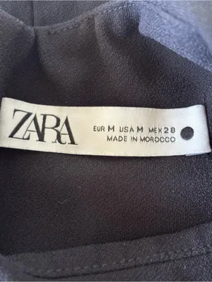 ZARA Women's Black Sleeveless Mini Dress Size Medium (EUR M / USA M) Back Zip thumbnail 2