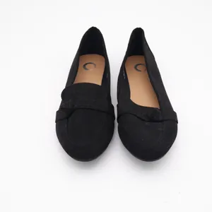 C Label Womens Black Faux Suede Loafers Flats Size 10 Slip On Shoes thumbnail 3