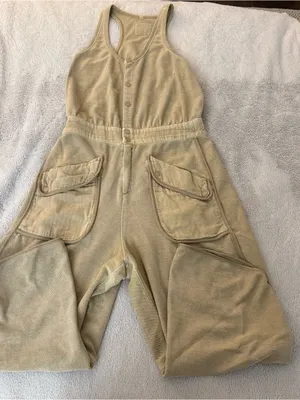 Free People Timko Onesie Tan Size L thumbnail 3
