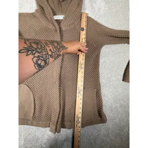 sparrow hooded snap button sweater brown‎ pockets L Brown Size L thumbnail 9