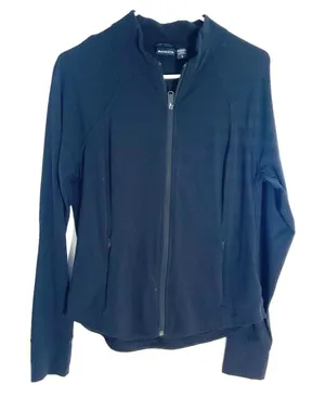 Athleta Black Full‎ Zip Jacket women's size large thumbnail 1