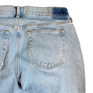 Abercrombie & Fitch The Baggy Low Rise Jeans Light Wash 32 14L Wide Leg thumbnail 9