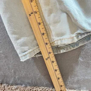 874 | Zara High Rise Wide Leg Relaxed Cotton Denim Jeans Light‎ Wash Womens 4 thumbnail 5