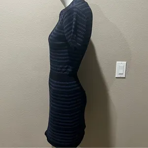 Zara knit striped jersey dress thumbnail 5