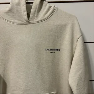 Talentless Heavyweight Circle Logo Hoodie Cream thumbnail 7