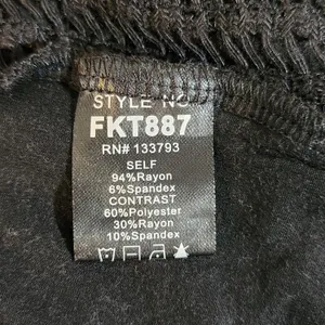 POL Distressed and Oversized Black Knit Top Size Large NWOT thumbnail 6