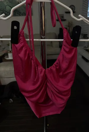 Forever 21 Pink crop top thumbnail 2