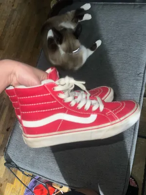 Red High-Top Vans thumbnail 8