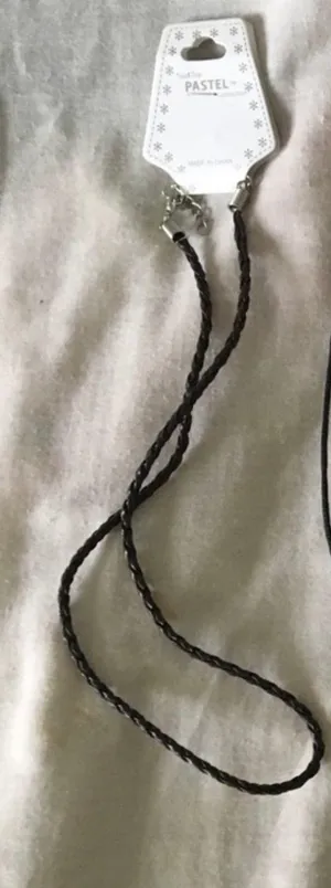 Boutique Dark Brown Cord Necklace thumbnail 2