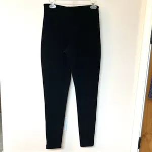 Equestrian brand Women’s Small Black Leggings Stretchy Tactel Lycra Made In USA thumbnail 3
