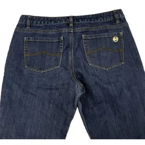 MK Michael Kors Jeans Women's Size 8 Mid Rise‎ Ankle Crop Stretch Dark Wash Blue thumbnail 4