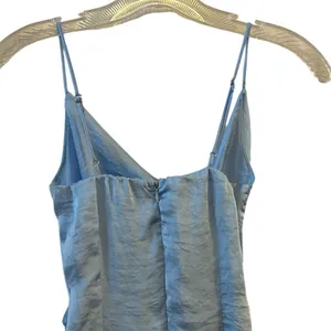 Lucy in the‎ Sky XS Blue Asymmetric Faux Wrap Short Dress Sleeveless thumbnail 10