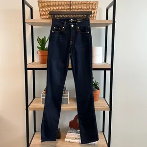 7 For All Mankind Kimmie Straight Leg Dark Wash Jeans, 24 thumbnail 2
