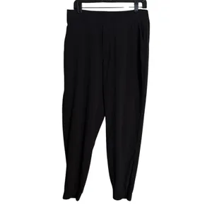 Athleta Size 12 Brooklyn Mid Rise Joggers Black Athleisure thumbnail 2