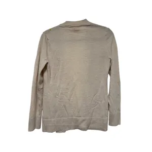Tory Burch Beige Merino Wool Button Cardigan M thumbnail 7