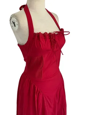 MORE TO COME Danniela Maxi Dress in Red XSmall New Womes Long Gown thumbnail 6