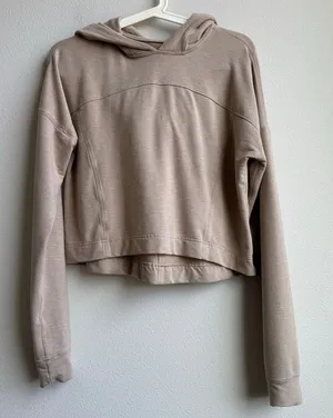 Lululemon Ceremony Pullover Hoodie Cropped Relaxed French Terry Size 8? 10? thumbnail 1
