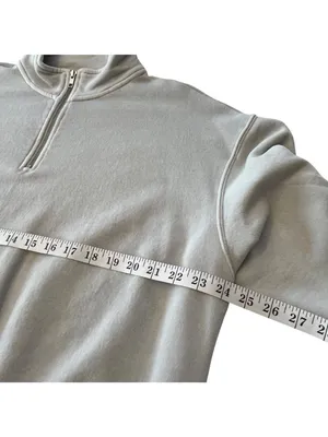 Wild Fable 1X Beige Half-Zip Sweatshirt 87t thumbnail 7