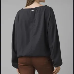 Prana Lavendar Bay Pullover Top size Medium Gray thumbnail 4