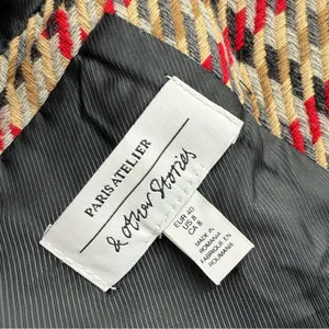 & Other Stories Houndstooth Coat Sz 8 thumbnail 11