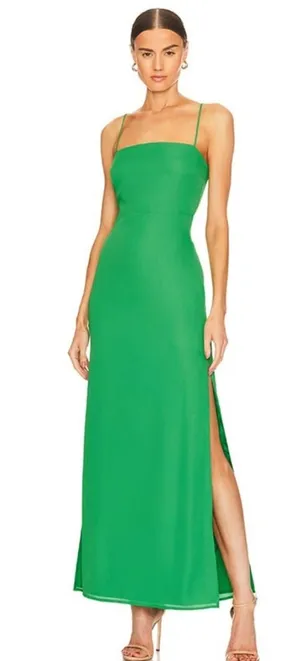 Superdown Addison Maxi Dress in Kelly Green Medium thumbnail 1