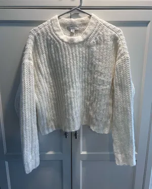 American Eagle Chunky Crewneck Sweater, small thumbnail 1