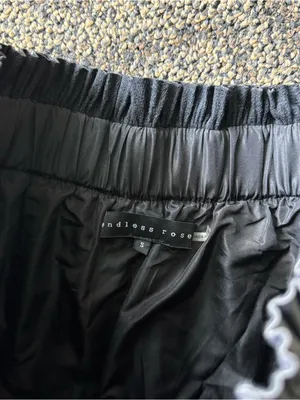 Endless Rose Smocked Pleated Faux Leather Skirt thumbnail 3