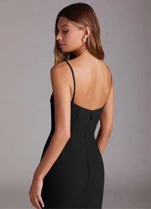 ✨Azazie Black A-Line Off the Shoulder Chiffon Convertible Sz A2 Dress✨ thumbnail 9