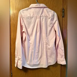 Women’s Medium Antigua Pink Green Bay Packers Button Down Dress Shirt thumbnail 5