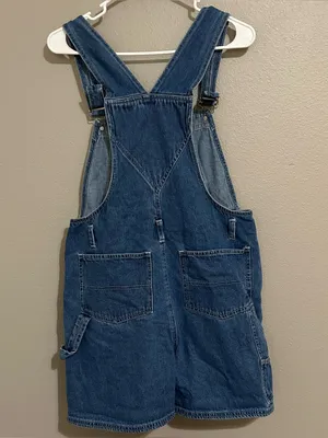 Vintage Disney Winnie The Pooh Cotton Denim Overalls Shorts Women’s Size Small thumbnail 7