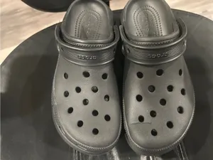 CROCS Black Slip-On Clog Sole thumbnail 6