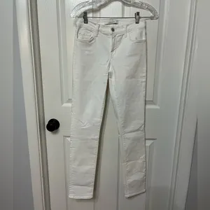 NWT J brand jeans womens‎ size 25 white blanc maria skinny mid rise denim thumbnail 3