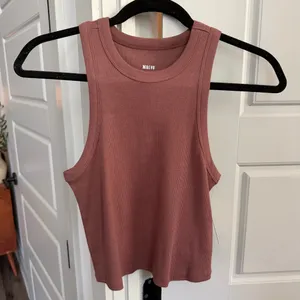 Anthropologie The Blair Stretch Cotton Crop Racerback Tank Top thumbnail 2