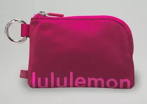 lululemon athletica Hot Pink Clippable Card Pouch thumbnail 1